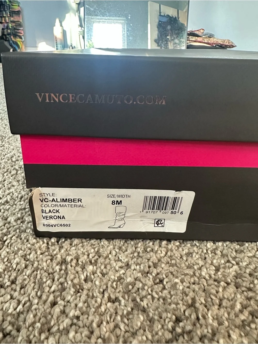Vince Camuto Alimber Women’s Black Suede Knee-High Boots